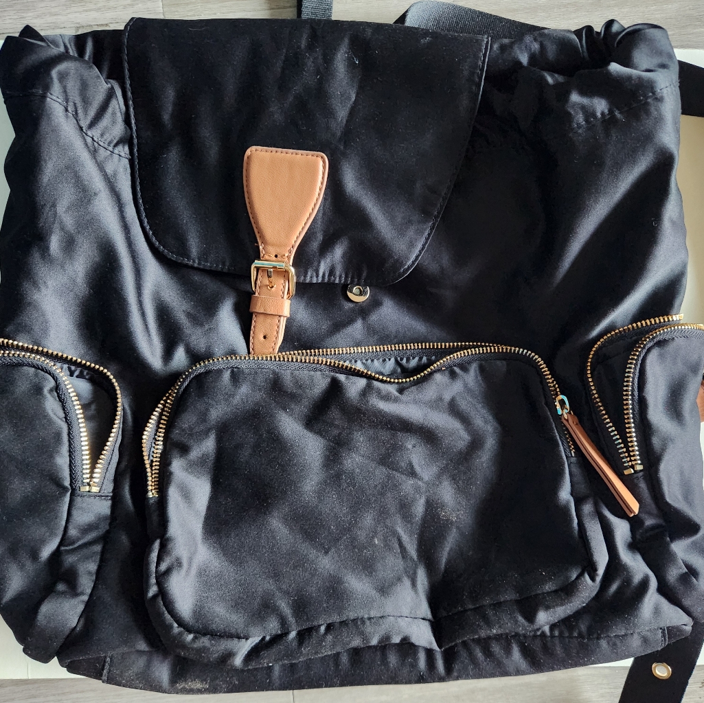 H&M Black And Brown Backpack